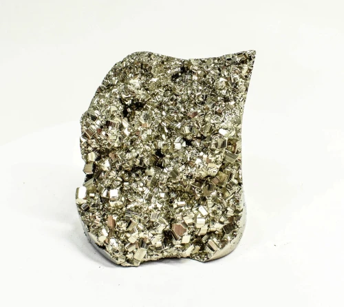 2.81" Polished PYRITE Standing SCULPTURE Carving Huanzala Mine Peru T821