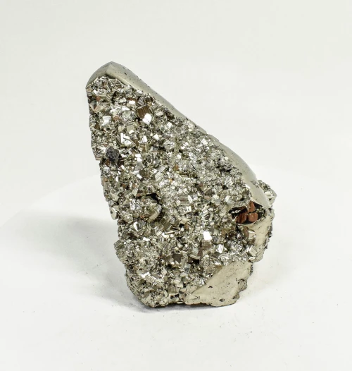 3.97" Polished PYRITE Standing SCULPTURE Carving Huanzala Mine Peru T825