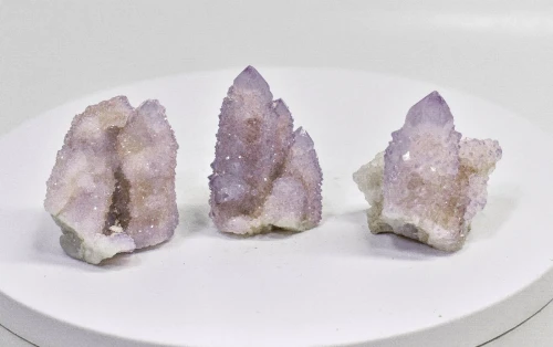 3 Piece AMETHYST Cactus Spirit QUARTZ Crystal Cluster Set South Africa Q927