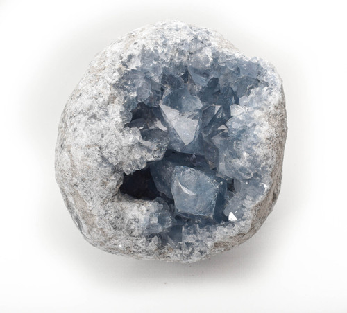8.07" Beautiful CELESTITE GEODE CELESTINE 19.7 Pounds - Madagascar P705