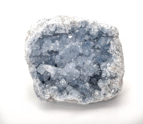 8.46" Beautiful CELESTITE GEODE CELESTINE 16.4 Pounds - Madagascar P701