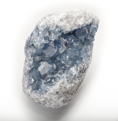 8.18" Beautiful CELESTITE GEODE CELESTINE 11.9 Pounds - Madagascar P704