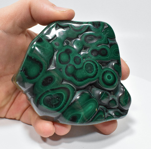3.77" POLISHED MALACHITE - Congo A808