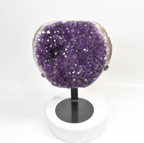 12.40" Beautiful AMETHYST CLUSTER with stand - Uruguay T295