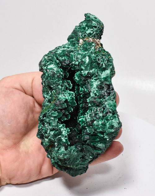 5.43" Chatoyant Fibrous MALACHITE Mindingi Mine, Congo Q664
