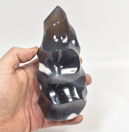 5.82" Polished ORCA AGATE FLAME Madagascar T397