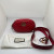 Gucci Marmont Oval Belt Bag Interlocking GG Quilted Leather Red Women's 75 cm
