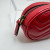 Gucci Marmont Oval Belt Bag Interlocking GG Quilted Leather Red Women's 75 cm