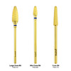 3/32" Large Cone Gold Carbide Bit (XF - C)