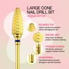 3/32" Large Cone Gold Carbide Bit (XF - C)
