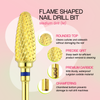 3/32" Flame Shaped Gold Carbide Bit (F - C)