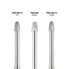 3/32" Snake Head Cuticle Cleaner Silver Carbide Bit (F - C)