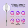 3/32" Flame Shaped Silver Carbide Bit (F - C)