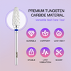 3/32" Flame Shaped Silver Carbide Bit (F - C)