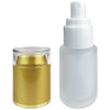 30ML Empty Frosted Glass Spray Bottle with Gold Cap