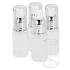 20ML Empty Silver Frosted Glass Spray Bottle with Clear Cap