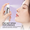 20ML Empty Silver Frosted Glass Spray Bottle with Clear Cap
