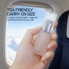 20ML Empty Silver Frosted Glass Spray Bottle with Clear Cap