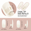 Practice Hand Nail Tips Refill Pack (100ct)