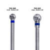 3/32" Ball Shaped Silver Carbide Bit - Medium Grit (Large/Small Barrel)