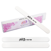 Round Double Sided Emery Board Nail Files - White (Grit: 100/180)