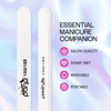 Round Double Sided Emery Board Nail Files - White (Grit: 100/180)