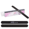 Round Double Sided Emery Board Nail Files - Black (Grits: 100/100 and 100/180)
