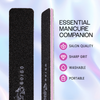Jumbo Double Sided Emery Board Nail Files - Black (Grits: 60/60 to 180/240)