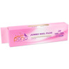 Jumbo Double Sided Emery Board Nail Files - White (Grits: 80/80 to 180/180)