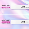 Jumbo Double Sided Emery Board Nail Files - White (Grits: 80/80 to 180/180)