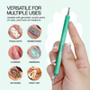 Osaka Double Sided Marbilizer Nail Art Dotting Tool with Green Acrylic Handle