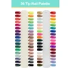 36 Tip Nail Palette Card