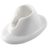 2 Piece White Oval Shaped Non-slip Tight-grip Nail Polish Holder