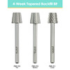 3/32" 4-Week Tapered Backfill Silver Carbide Bit (F - C)