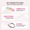 100pc Spoon Shape Tip Sticks w/ Ring Holder