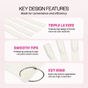 50pc 3-Tiered Tip Sticks w/ Metal Ring