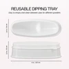 Acrylic French Nail Dip Powder Catch Tray and Lid