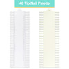 48 Tip Clear Color Nail Art Display Palette Card