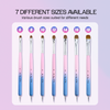 IvyL 2-Way Kolinsky Brush & Dotting Tool with Pink and Blue Ombre Wooden Handle