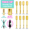 Smooth Top Large Barrel Gold 1/8" Carbide Bit (XF - 4XC)