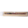 Oval Crimped Mahogany Wood Kolinsky Brush with Silver Ferrule