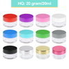 20G/20ML Plastic Clear Cosmetic Sample Jars (High Quality)