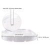 Clear Round 12 Hole Acrylic Nail Drill Bit Holder