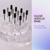 Clear Round 12 Hole Acrylic Nail Drill Bit Holder