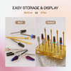 Rectangle 12 Hole Acrylic Nail Drill Bit Holder