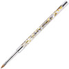 3D Sculpture Nail Art Brush with Glitter Gold Clear Acrylic Handle