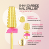 3/32" 5-in-1 Gold Carbide Bit (XF - 3XC)