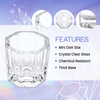 Octagon Shaped Glass Dappen Dish (4ct.)