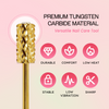 3/32" Crystal Top Large Barrel Gold Carbide Bit  (XF - 4XC)
