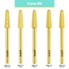 3/32" Cone Shaped Gold Carbide Bit (XF - XC)